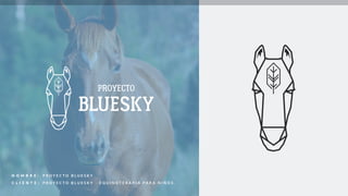 N OMBR E :
C LI E N T E :
P R O Y E C T O B L U E S K Y
P R O Y E C T O B L U E S K Y - E Q U I N O T E R A P I A P A R A N I Ñ O S .
 