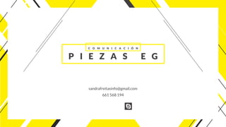 L A N D I N G P A G E
A D V E R F I T
P r o y e c t o q u e i n c l u y e n a m i n g , l o g o , m a n u a l b á s i c o y l a n d i n g p a g e p a r a u n a e m p r e s a
t e c n o l ó g i c a c o n p r e s e n c i a n a c i o n a l e i n t e r n a c i o n a l e s p e c i a l i z a d a e n l a c o m b i n a c i ó n d e
m a r k e t i n g d i g i t a l y g r a n d e s d a t o s p a r a c e n t r o s d e p o r t i v o s q u e t r a b a j a n d i r e c t a m e n t e
c o n e l p ú b l i c o .
sandrafreitasinfo@gmail.com
661 568 194
C OMU N I C A C IÓ N
PI E Z A S E G
 