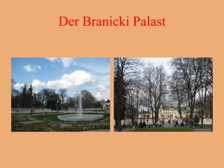 Der Branicki Palast
 