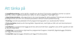 HT16 - DA354A - Introduktion till programmering (Python) | PDF