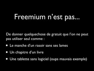 Fremium ou premium