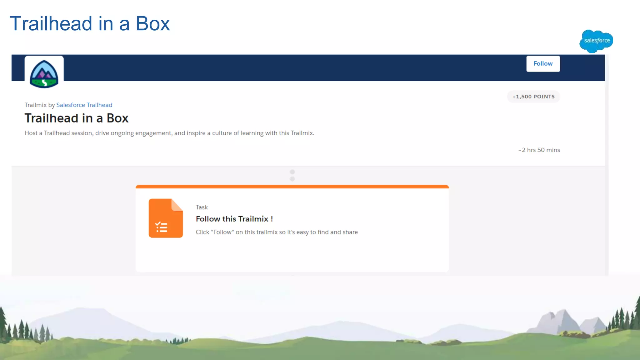 Trailhead in a Box
 