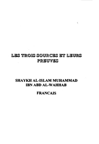 [,BS TIR(DIISS()UR.CIESIE1T["E[IRS
PIR,trIIVES
SHAYKH AL-ISLAM MI.JIIAMMAI}
IBN ABD AL-}VAHIIAB
FRANCAIS
 