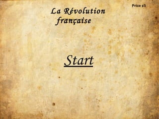 La Révolution française Start 1799 November 15 th   Price ¢5 