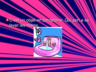 C’est un objet en porcelaine. Qui sert a se laver les mains.  
