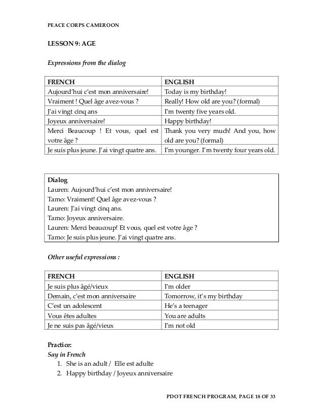 Basic French Language Course 1