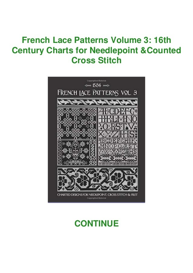 Pdf French Lace Patterns Volume 3 16th Century Charts For Needlepo
