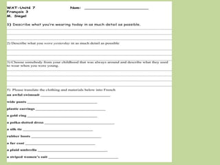 French 3 oat 3 practice