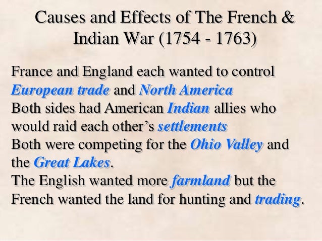 causes of the french and indian war essay causes of the french and indian war essay