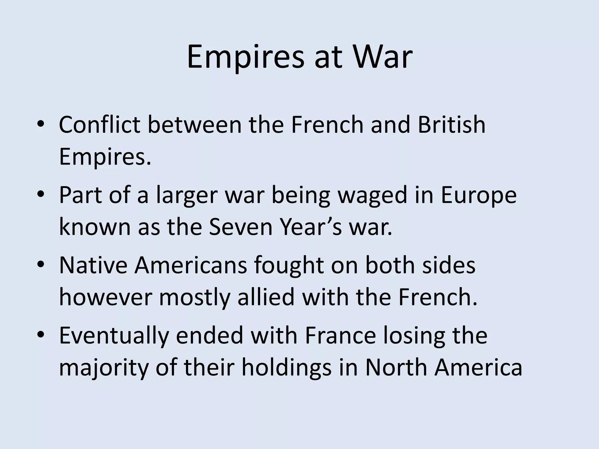 French and indian war | PPTX