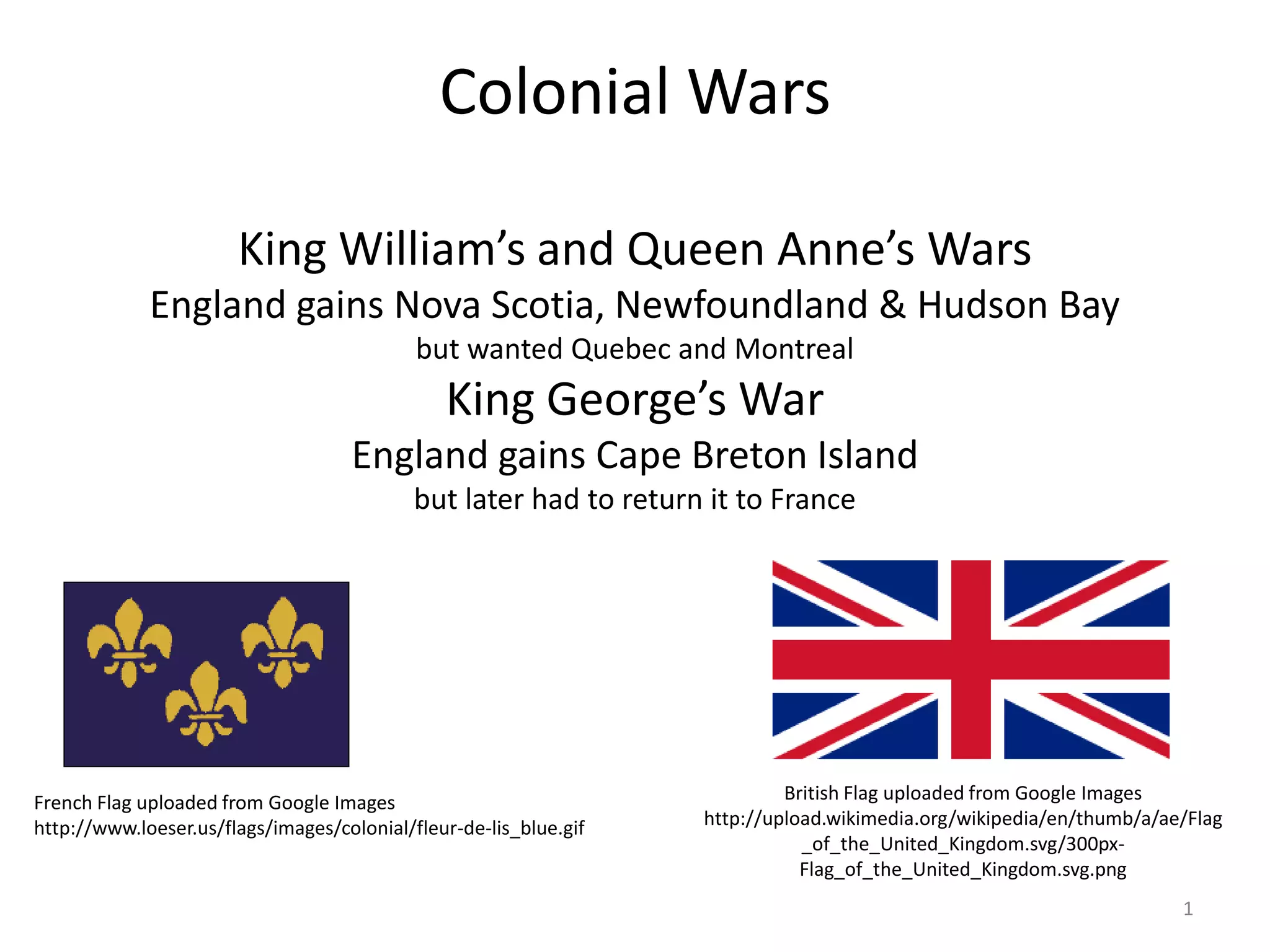 Introduction to the French and Indian War PPT