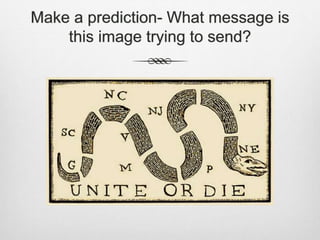 Make a prediction- What message is
this image trying to send?
 