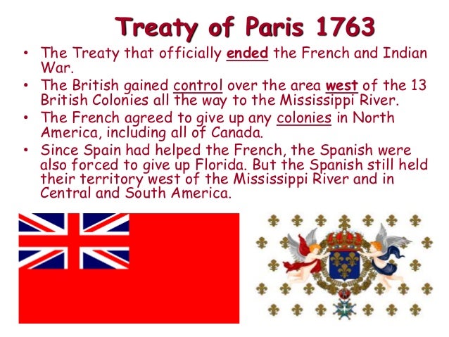 Where did the Treaty of Paris take place?