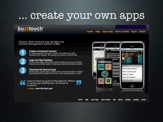 ... create your own apps
 