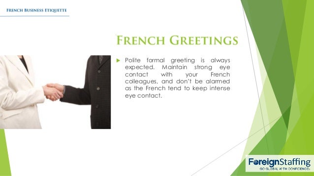 French Business Etiquette