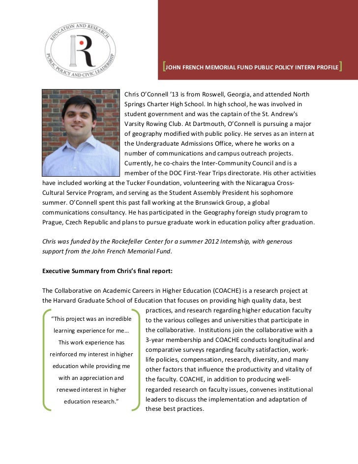 internship profile