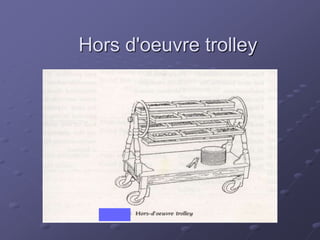 Hors d'oeuvre trolley
 
