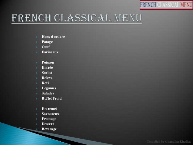 French classical menu (2)