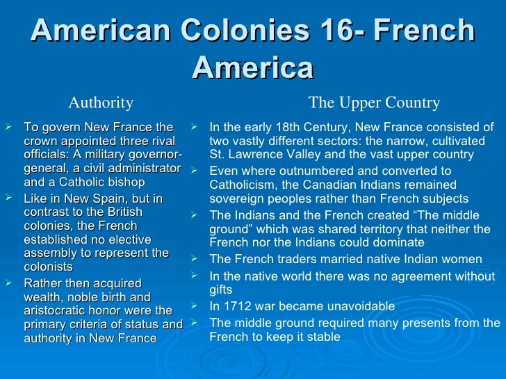 French colonies in america