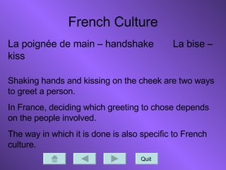 Chouter French Greetings | PPT