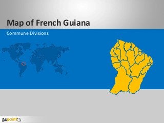 Map of French Guiana
Commune Divisions
 