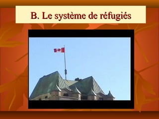 B. Le système de réfugiés
 