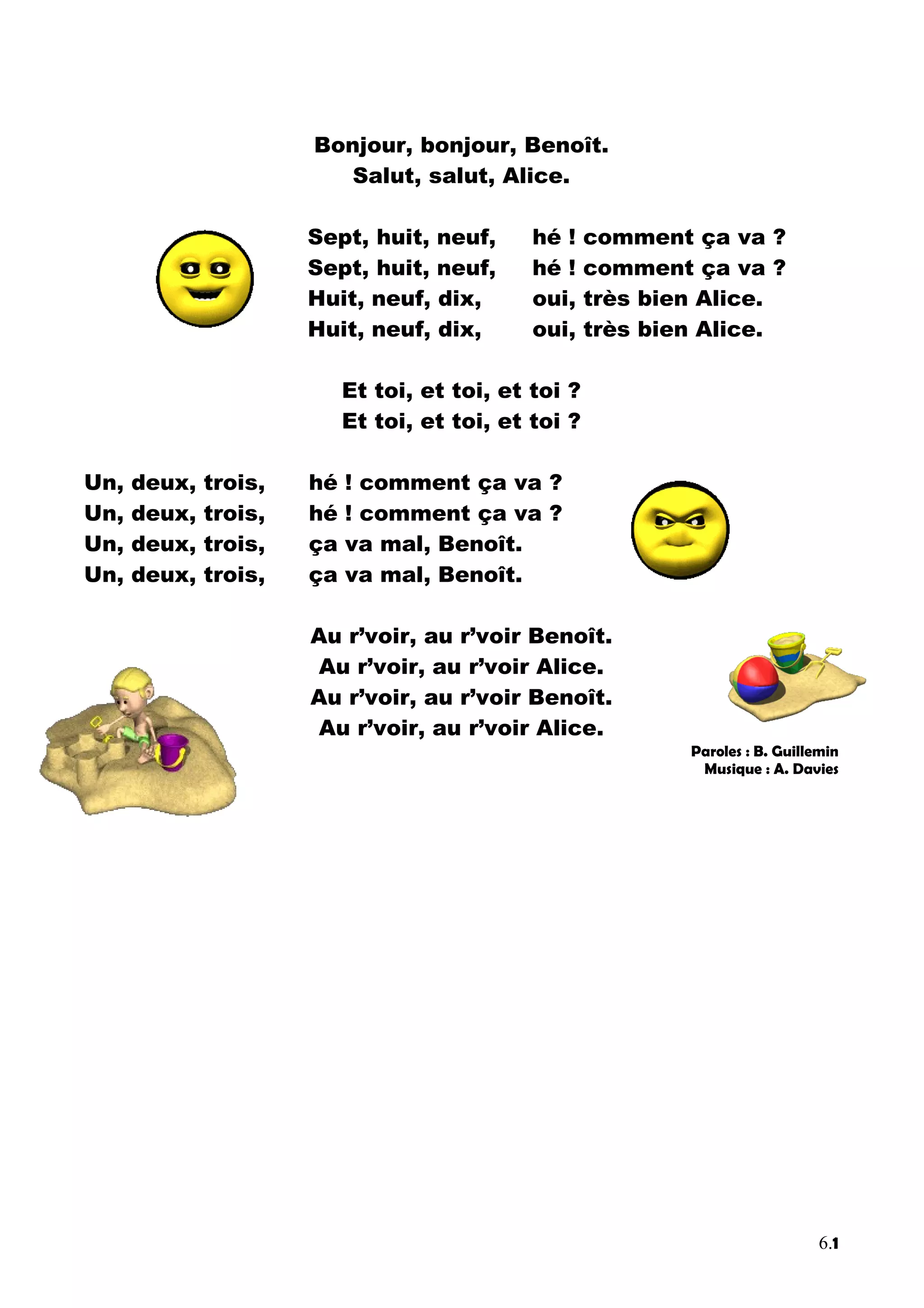 Bonjour Comment ça Va En Italien FRENCH: PRESENTATION