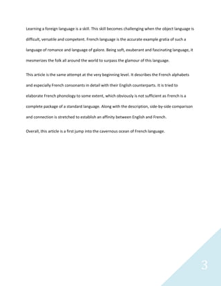 French language assignment | DOCX