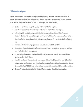 French language assignment | DOCX
