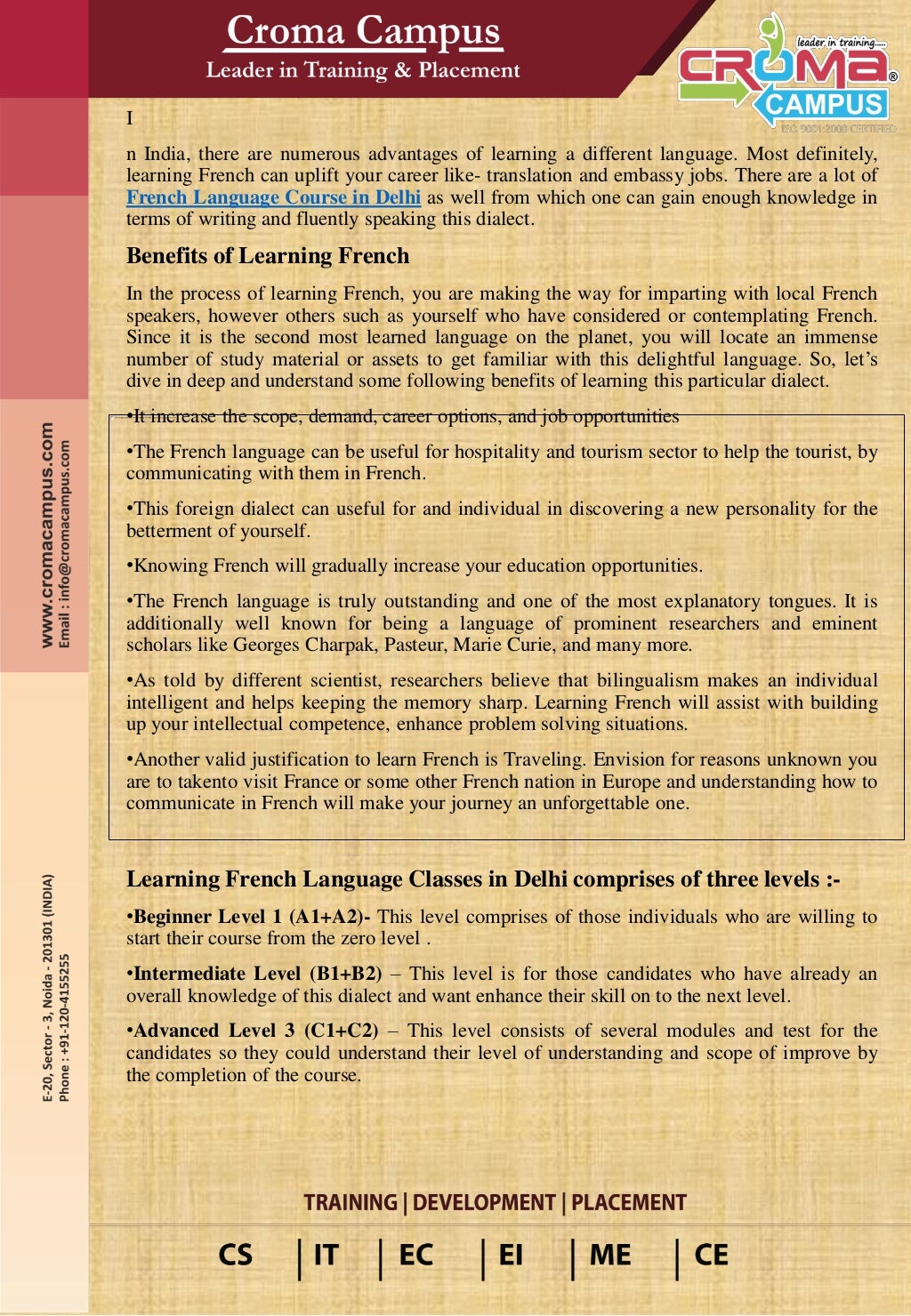French Language Classes