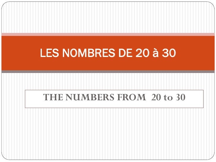 French Les Nombres De 0 1000