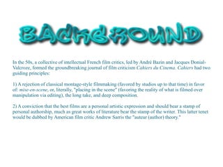 Shooting on location