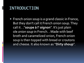 French onion soup