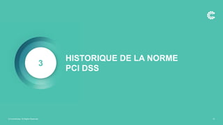 3
© ControlCase. All Rights Reserved. 15
HISTORIQUE DE LA NORME
PCI DSS
 