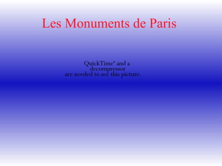 Les Monuments de Paris 