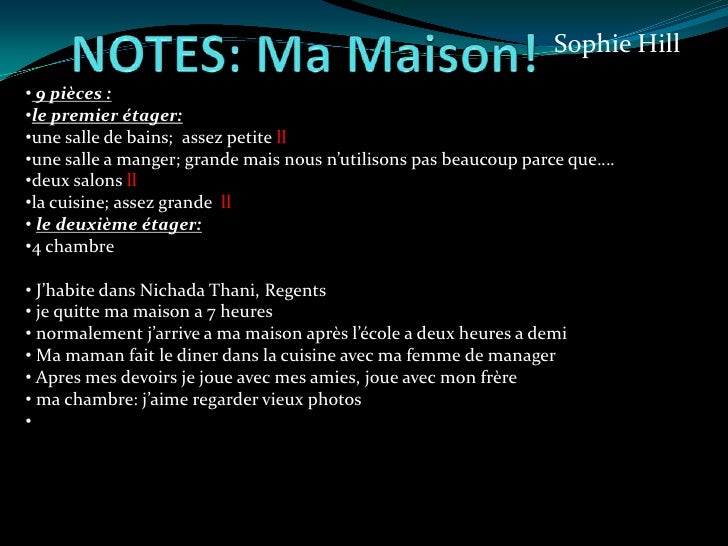 Ma Famille Et Ma Maison Sophie Hill
