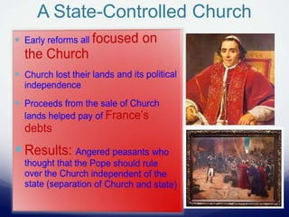 A State-Controlled Church
 