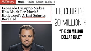 Le club de
20 Million $
“the 20 million
dollarclub”
 