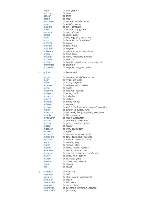 French Verbs