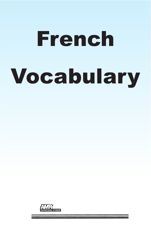 French vocabulary