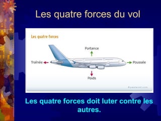 Les quatre forces du vol




Les quatre forces doit luter contre les
               autres.
 