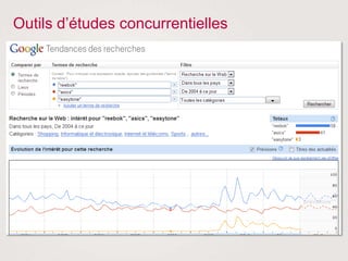 Outils d’études concurrentielles
 