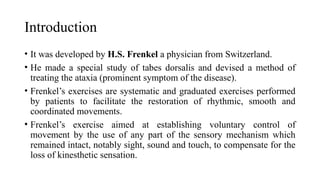 Comprehensive Guide to Frenkel’s Exercises for Ataxia Rehabilitation | PPTX
