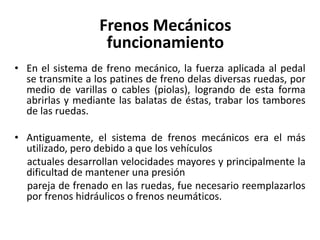 Frenos Hidráulicos.
