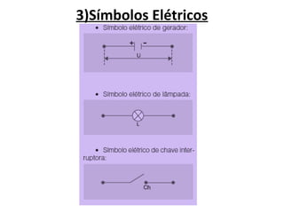 3)Símbolos Elétricos
 