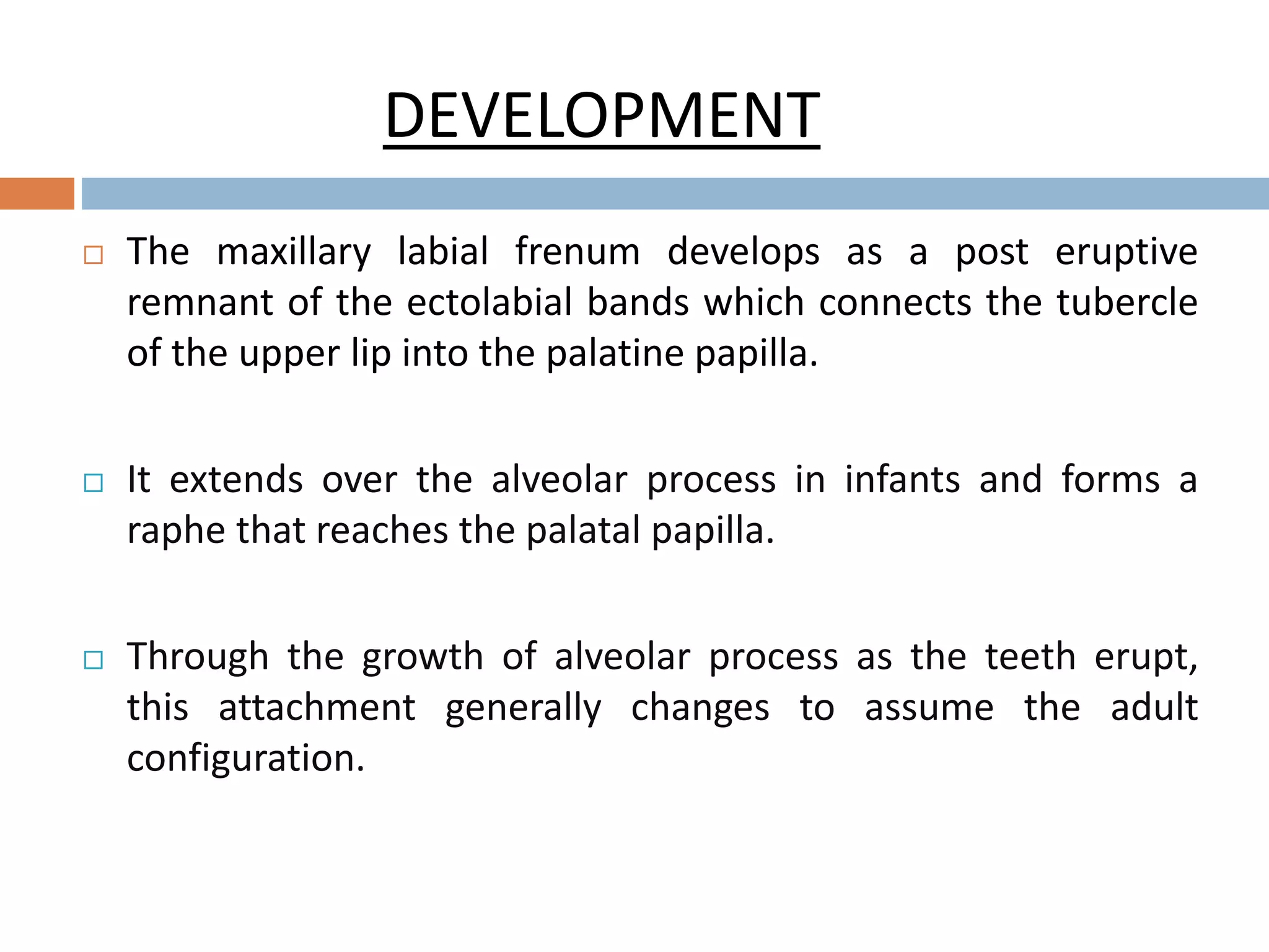 Frenum attachment and it's management. | PPT