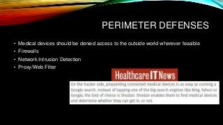 Standarding the Secure Deployment of Medical Devices