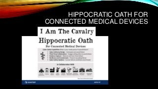 Standarding the Secure Deployment of Medical Devices