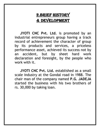 jyoti cnc report
