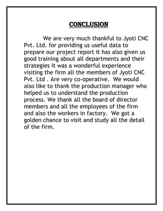jyoti cnc report